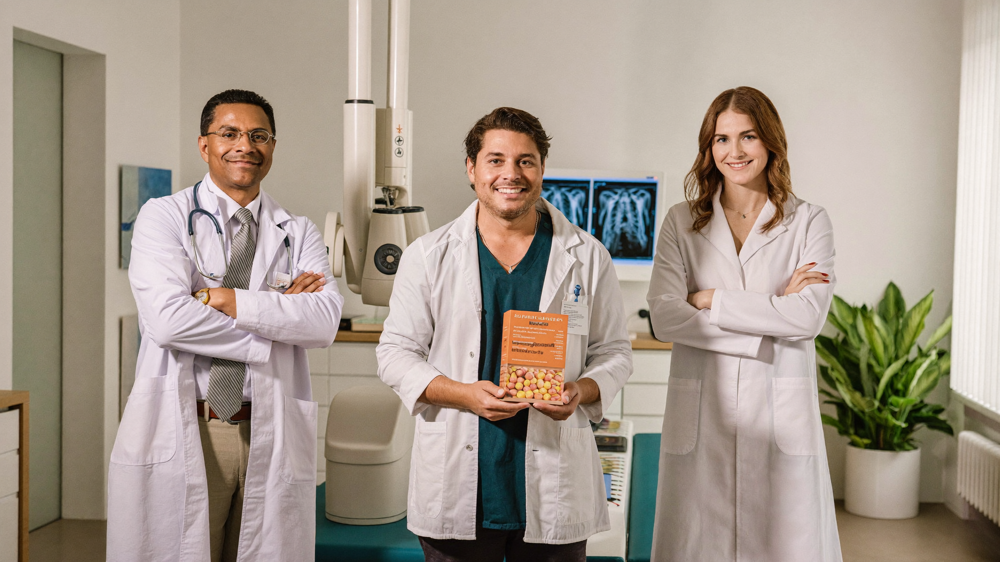 Aira's radiologists and doctors reviewing a scan
